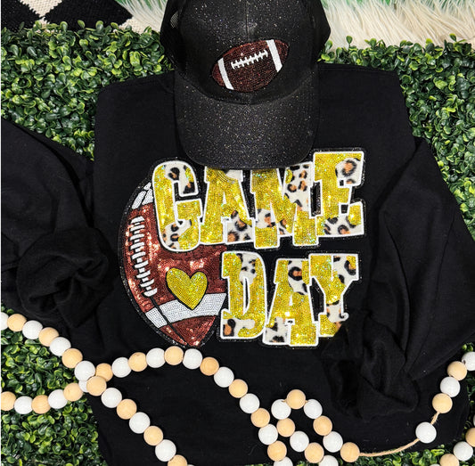 Game day Real Sequin patch sweatshirt