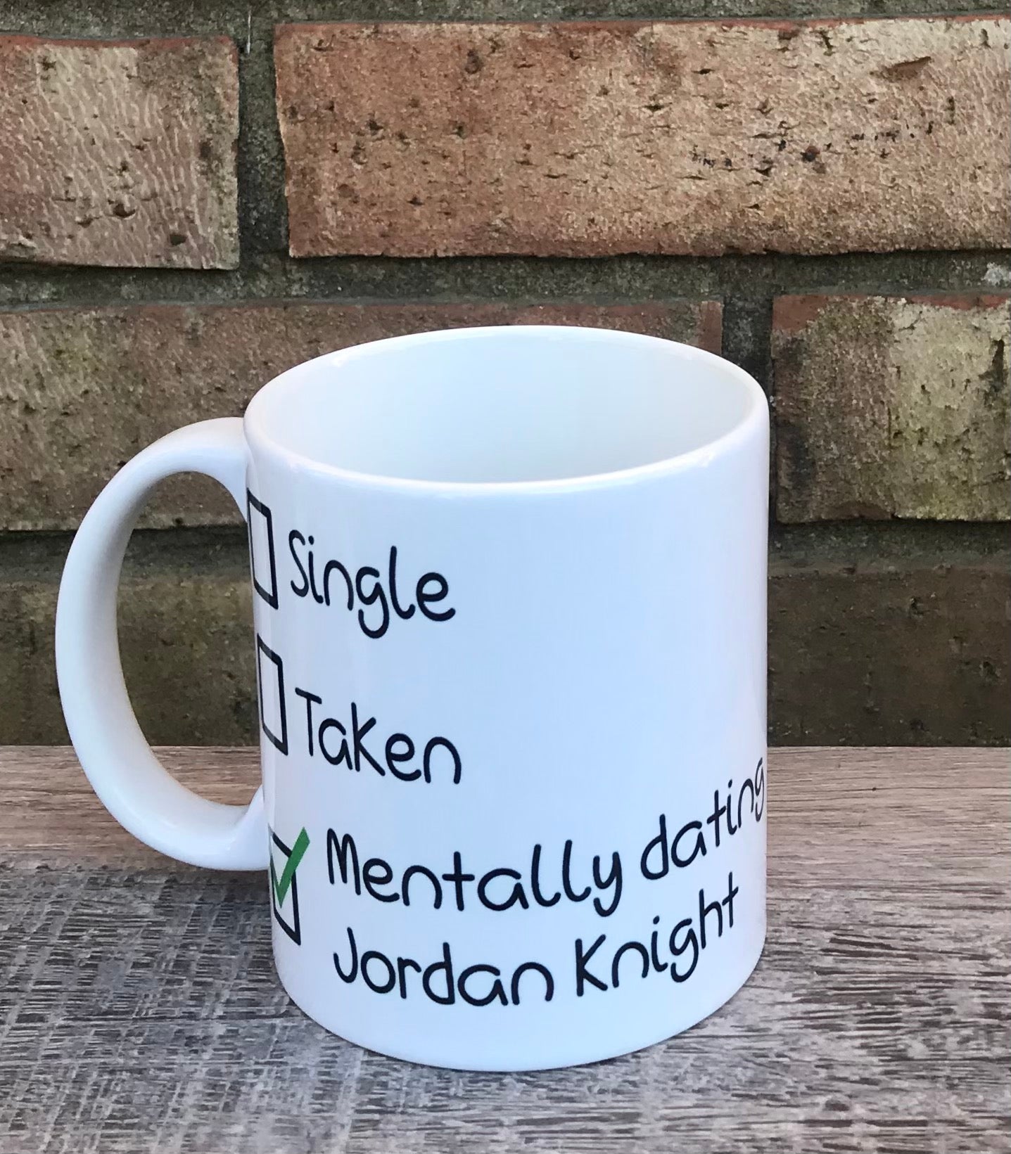Mentally dating Jordan New kids mug