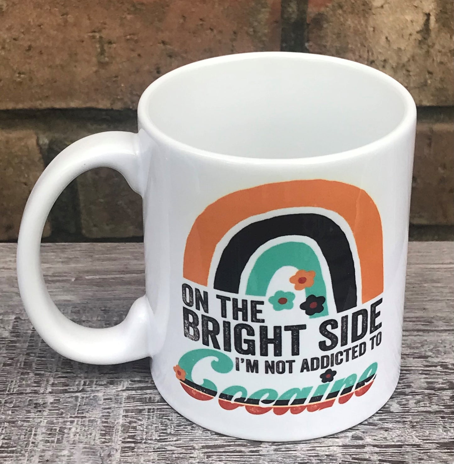 On the bright side mug