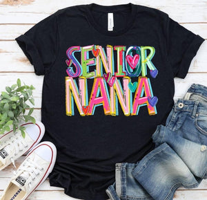 Cheery Senior, Senior 2025, senior Mom, Senior Nana tee, tank or sweatshirt!