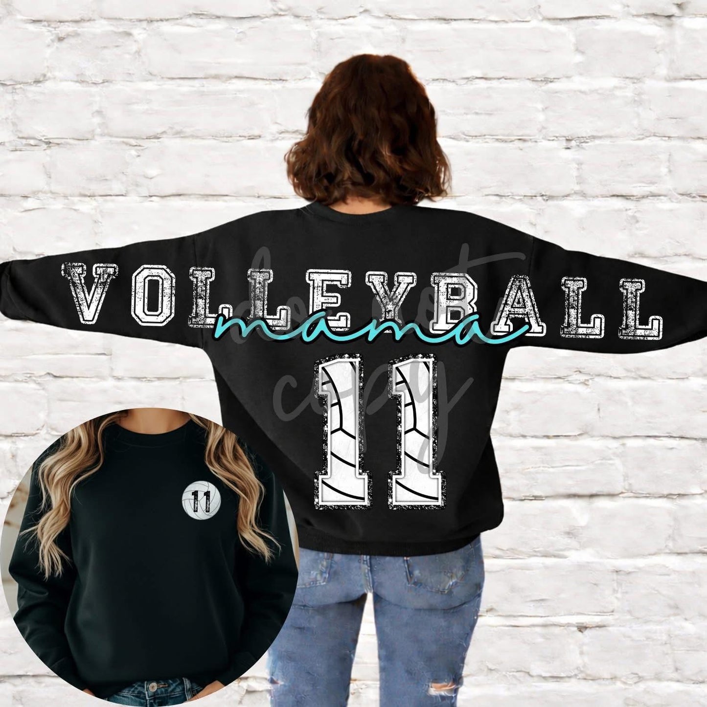 Oversized print sports Mama sweatshirt