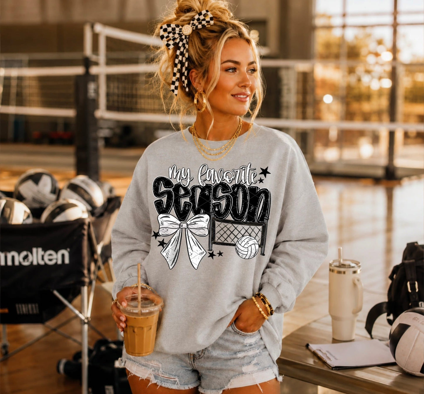 Favorite season volleyball T-shirt, or sweatshirt
