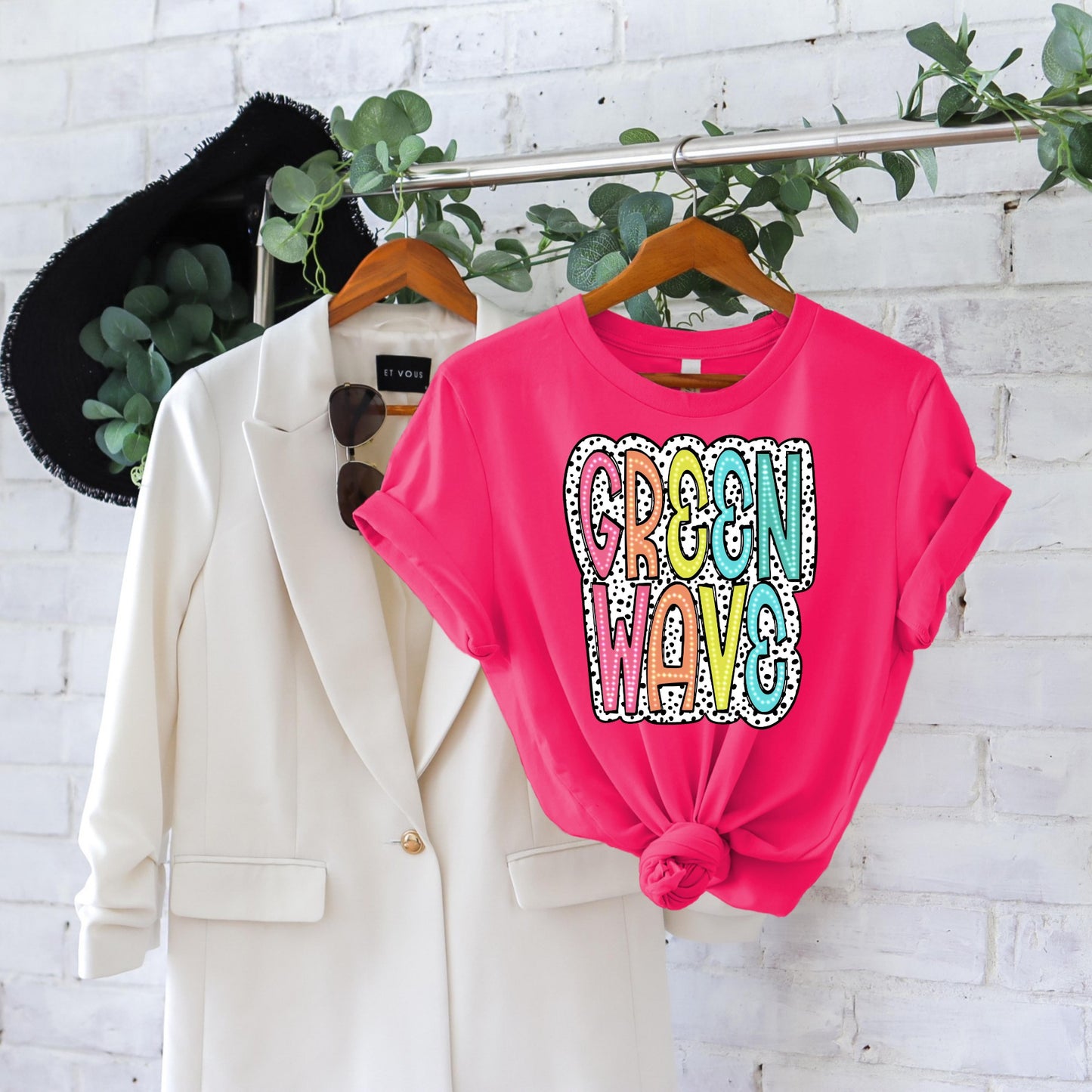 Dalmation print Green Wave T-shirt or Sweatshirt