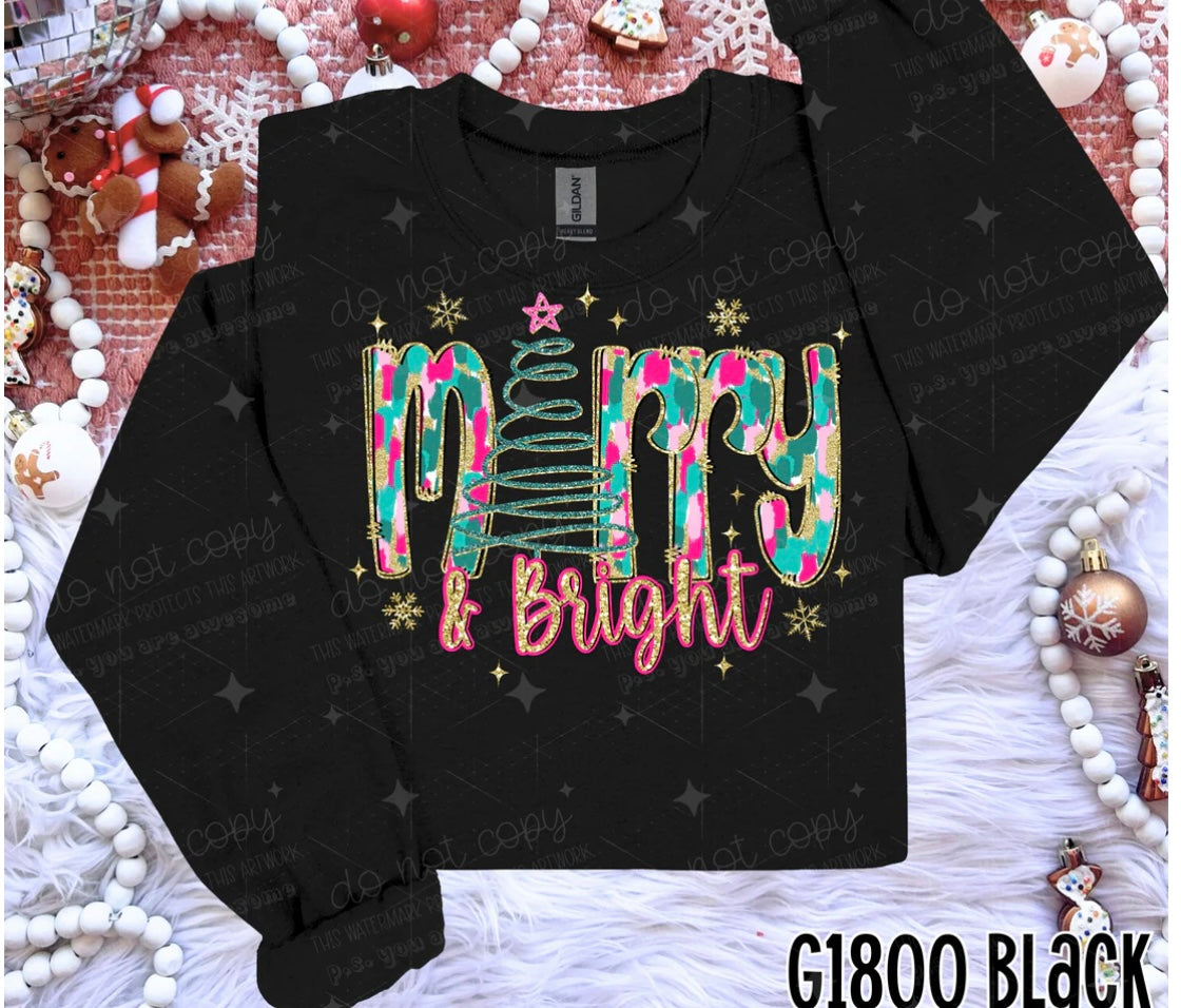 Merry & Bright tshirt or sweatshirt!