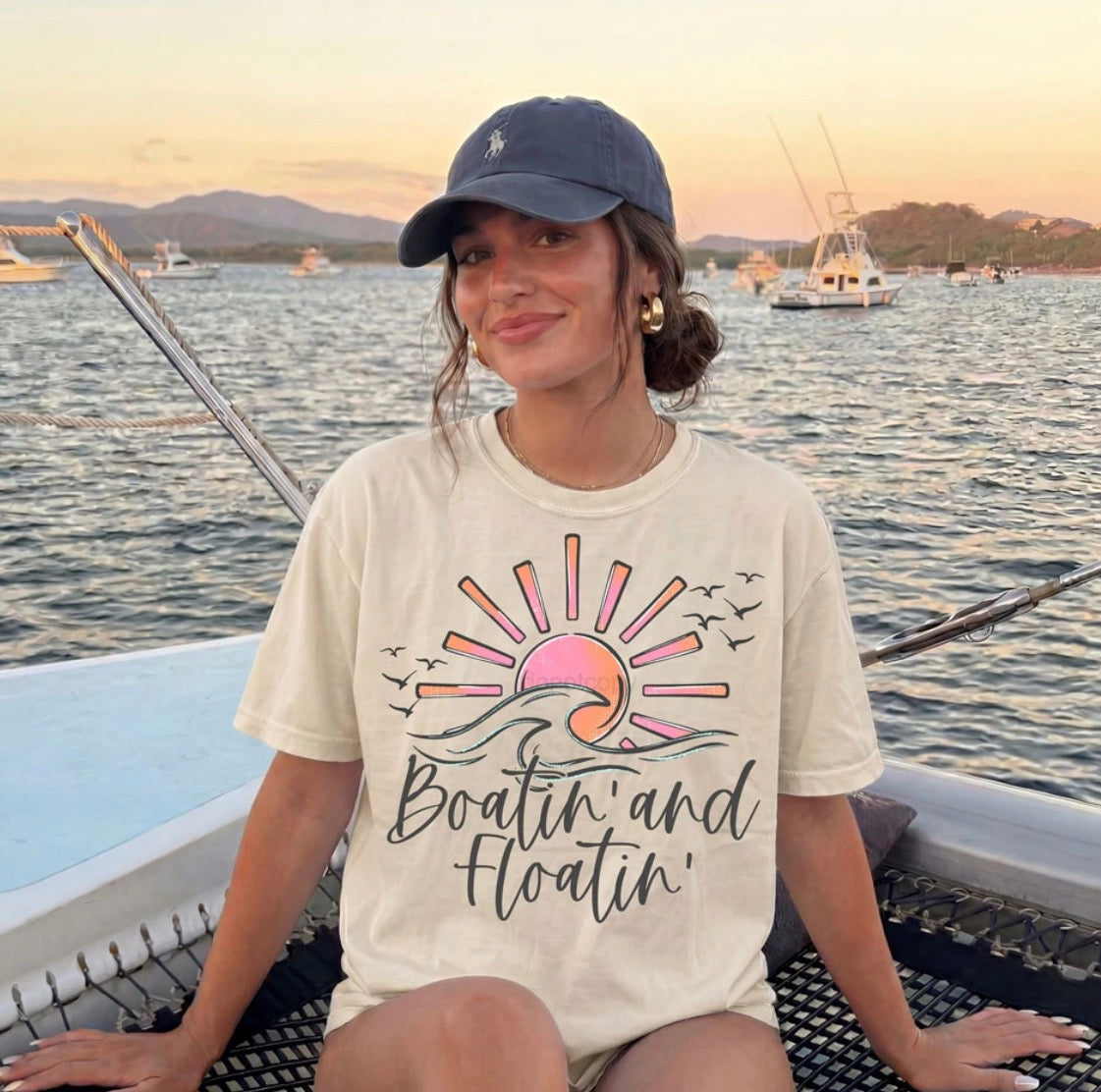 Boatin and floating  T-shirt, or sweatshirt