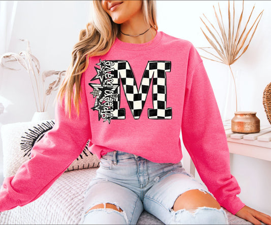 Stars and checkered Green Wave  T-shirt, Tank or sweatshirt