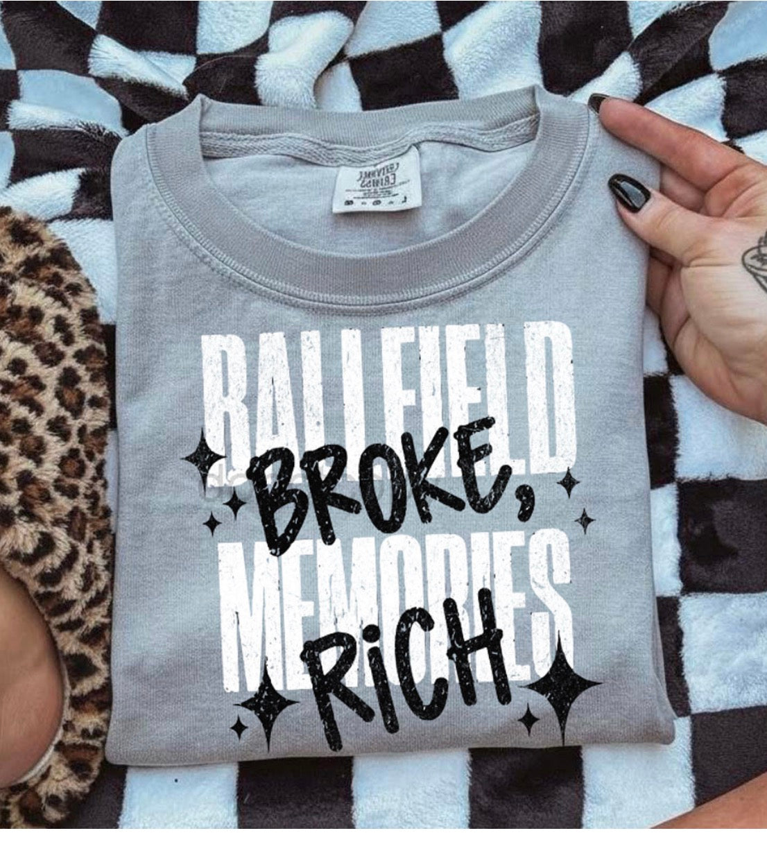 Ballfield broke T-shirt, or sweatshirt