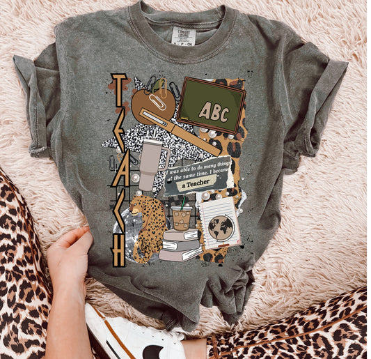 Teacher collage Tshirt, Tank or sweatshirt