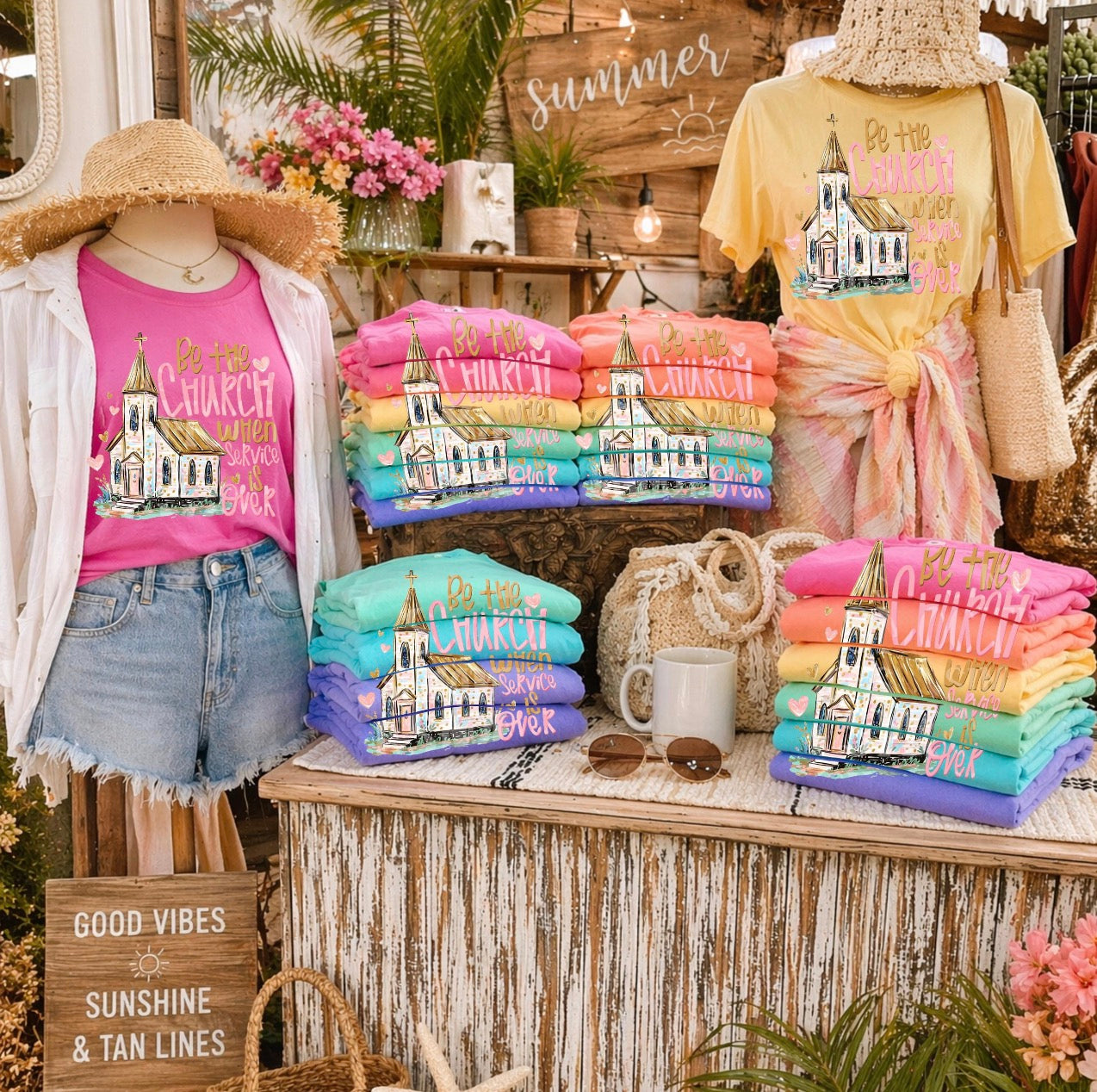 Be the church when service is over T-shirt, or sweatshirt