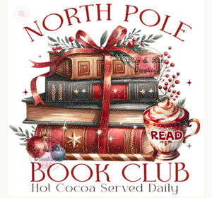 North Pole book club tshirt or sweatshirt!