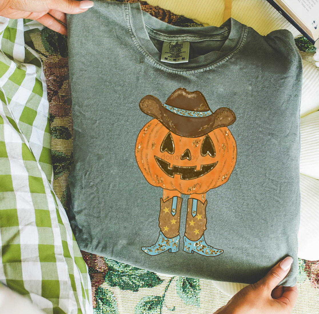 Cowboy pumpkin Tshirt, Tank or sweatshirt