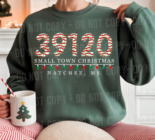 Custom cake zip code Christmas T-shirt, or sweatshirt