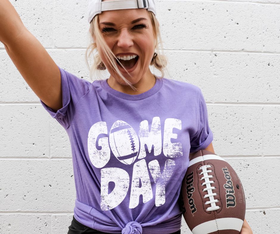 I heart football and game day T-shirt or Sweatshirt