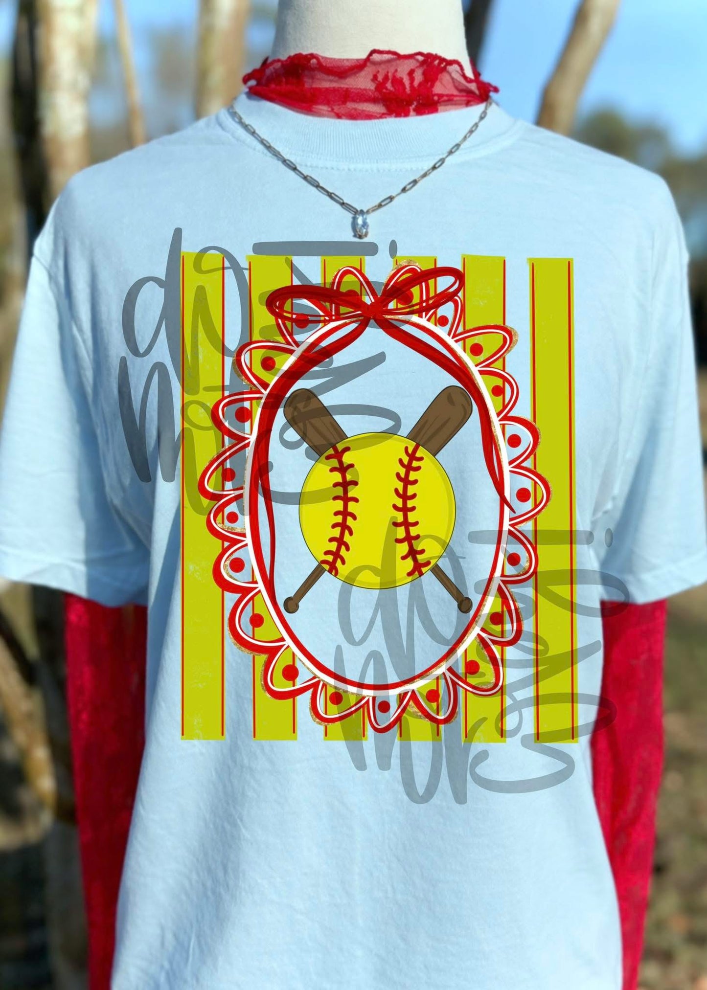 Baseball or softball trendy stripes T-shirt, or sweatshirt