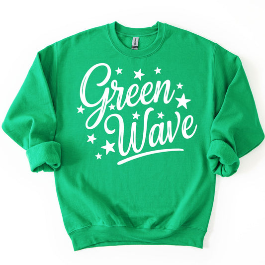 Green Wave  stars T-shirt, or sweatshirt