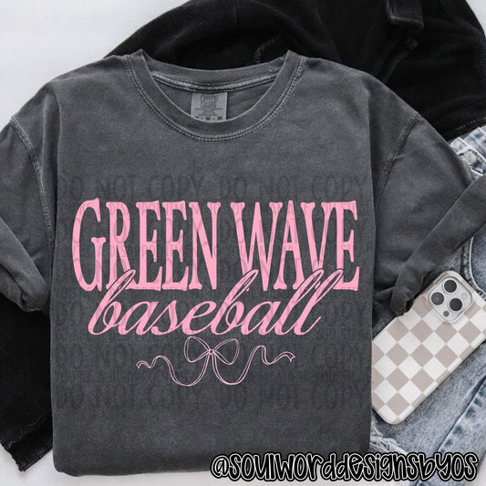 Coquette Green Wave baseball T-shirt, or sweatshirt