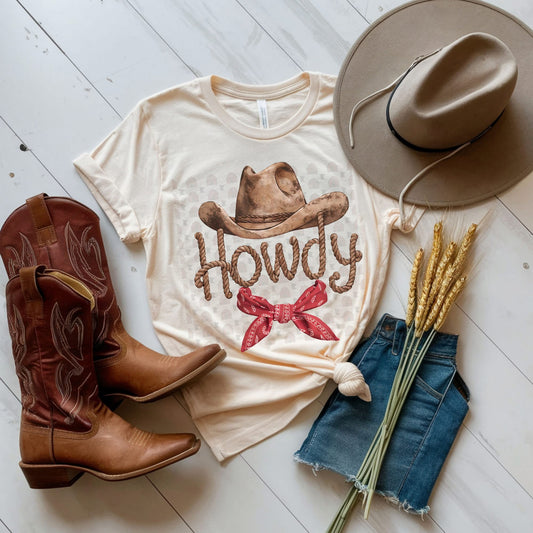 Howdy T-shirt, or sweatshirt
