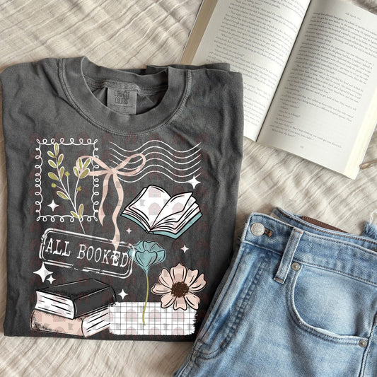 Booked collage T-shirt, or sweatshirt