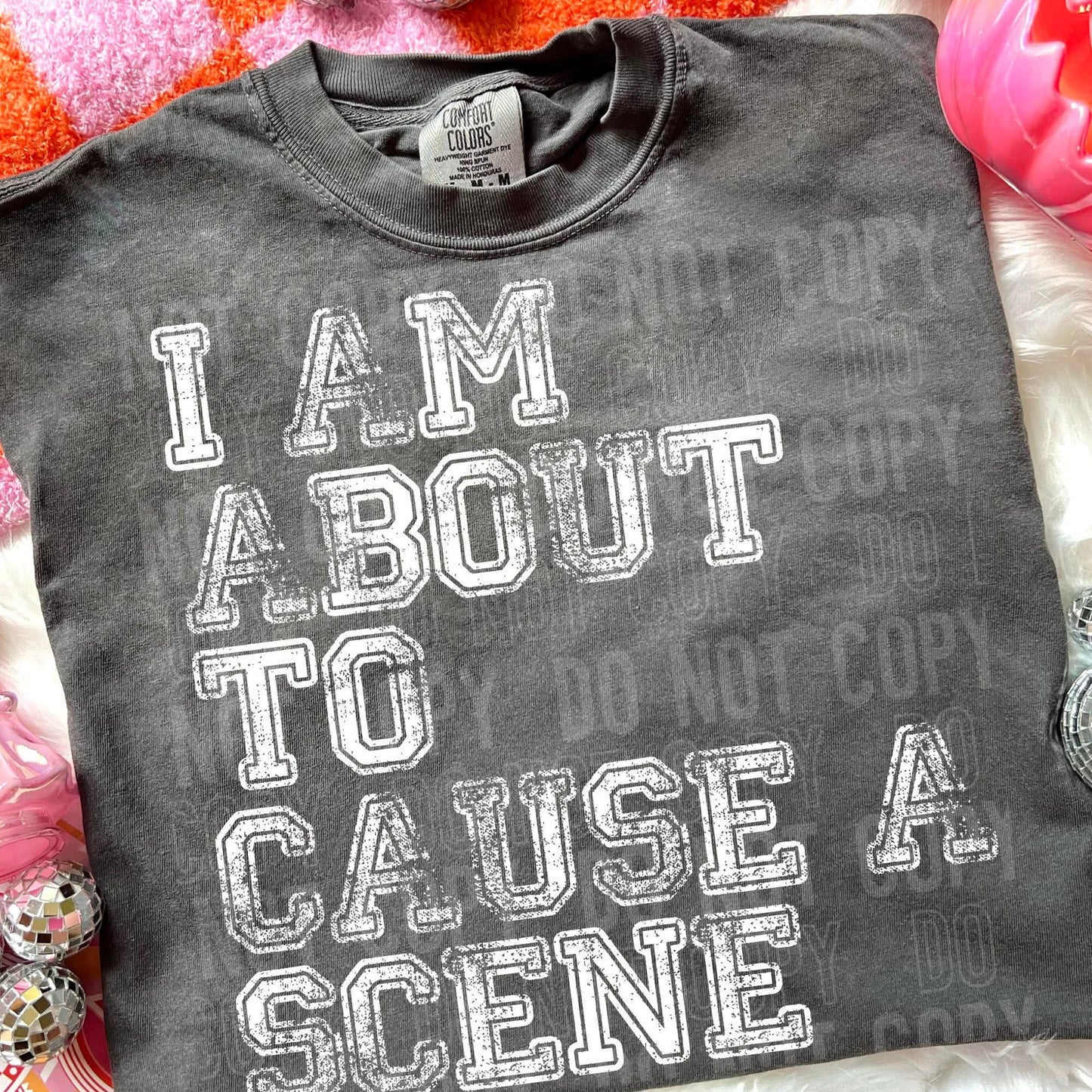 Scene T-shirt, or sweatshirt
