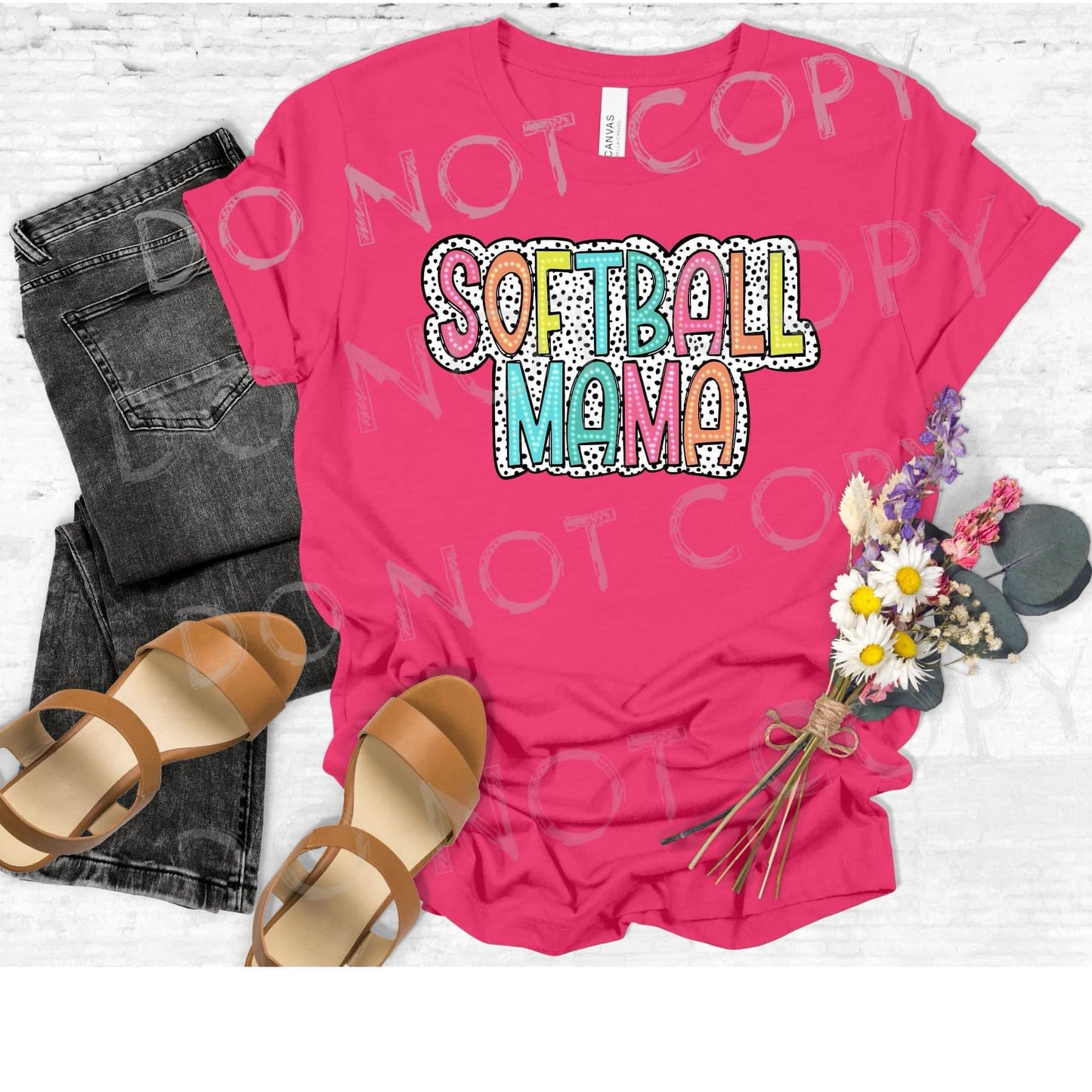 Set 2 of Spring color Dalmation Print-(Various) T-shirt or Sweatshirt