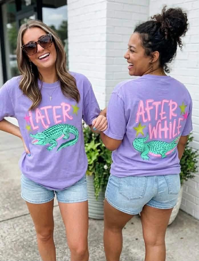 No stripe Later Alli-gator or after while 🐊 T-shirt, or sweatshirt