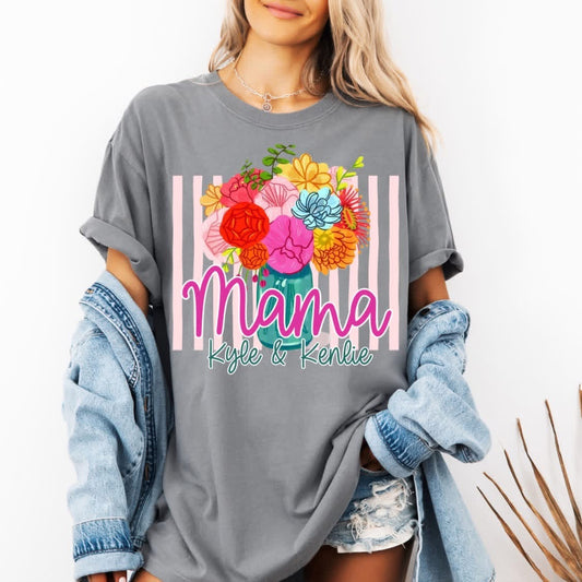 Mom floral custom T-shirt, or sweatshirt