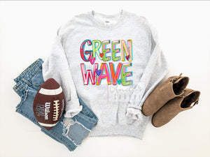 Cheery Green Wave tee, tank or sweatshirt!