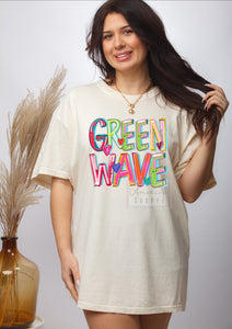 Cheery Green Wave tee, tank or sweatshirt!