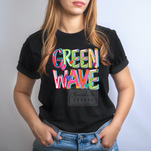 Cheery Green Wave tee, tank or sweatshirt!