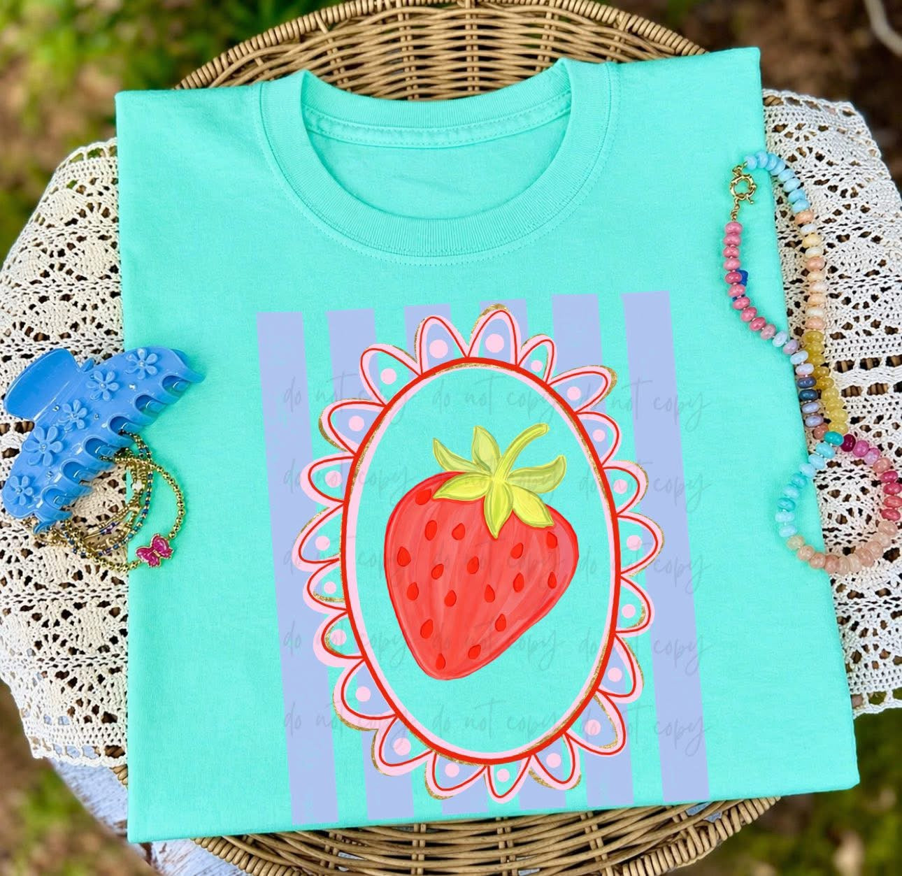 Strawberry (sweet or stripes) T-shirt, or sweatshirt