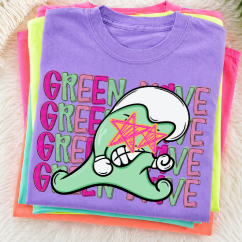 Green Wave stacked name  T-shirt, Tank or sweatshirt
