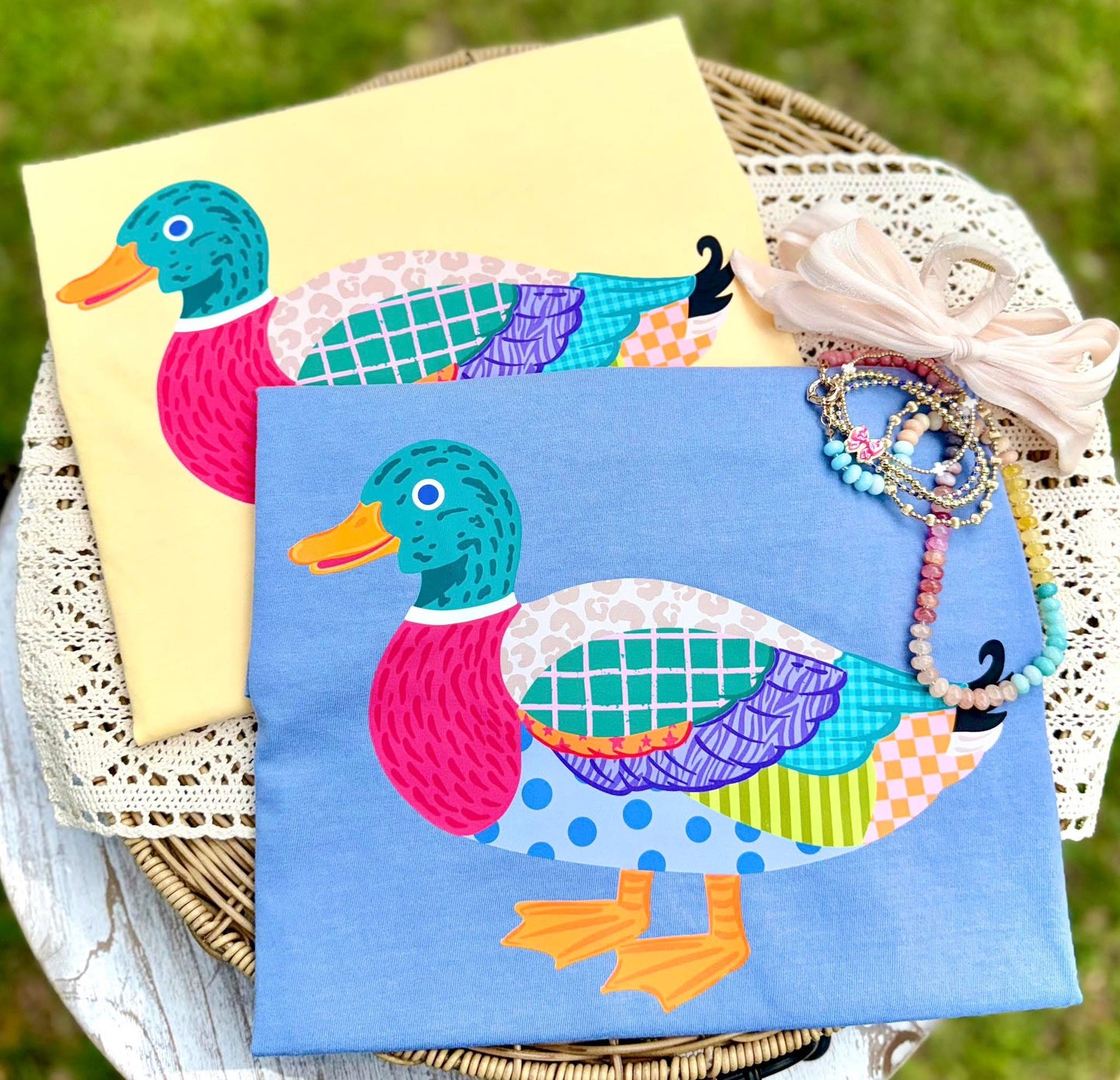 Patchwork duck T-shirt, or sweatshirt