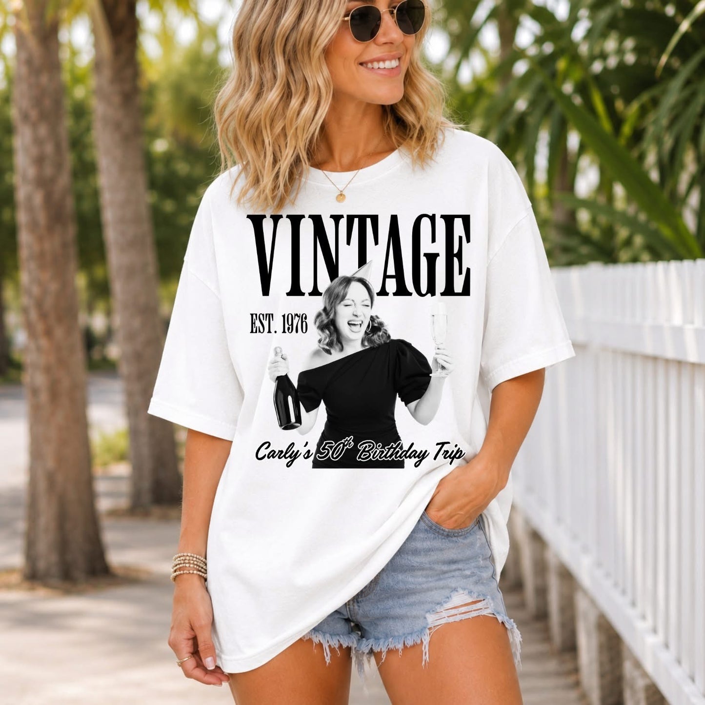 Custom vintage Birthday T-shirt, or sweatshirt