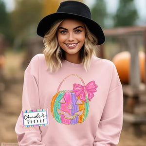 Faux glitter pastel pumpkin tshirt tank or sweatshirt!