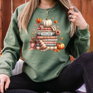 Bookish fall girl tshirt tank or sweatshirt!