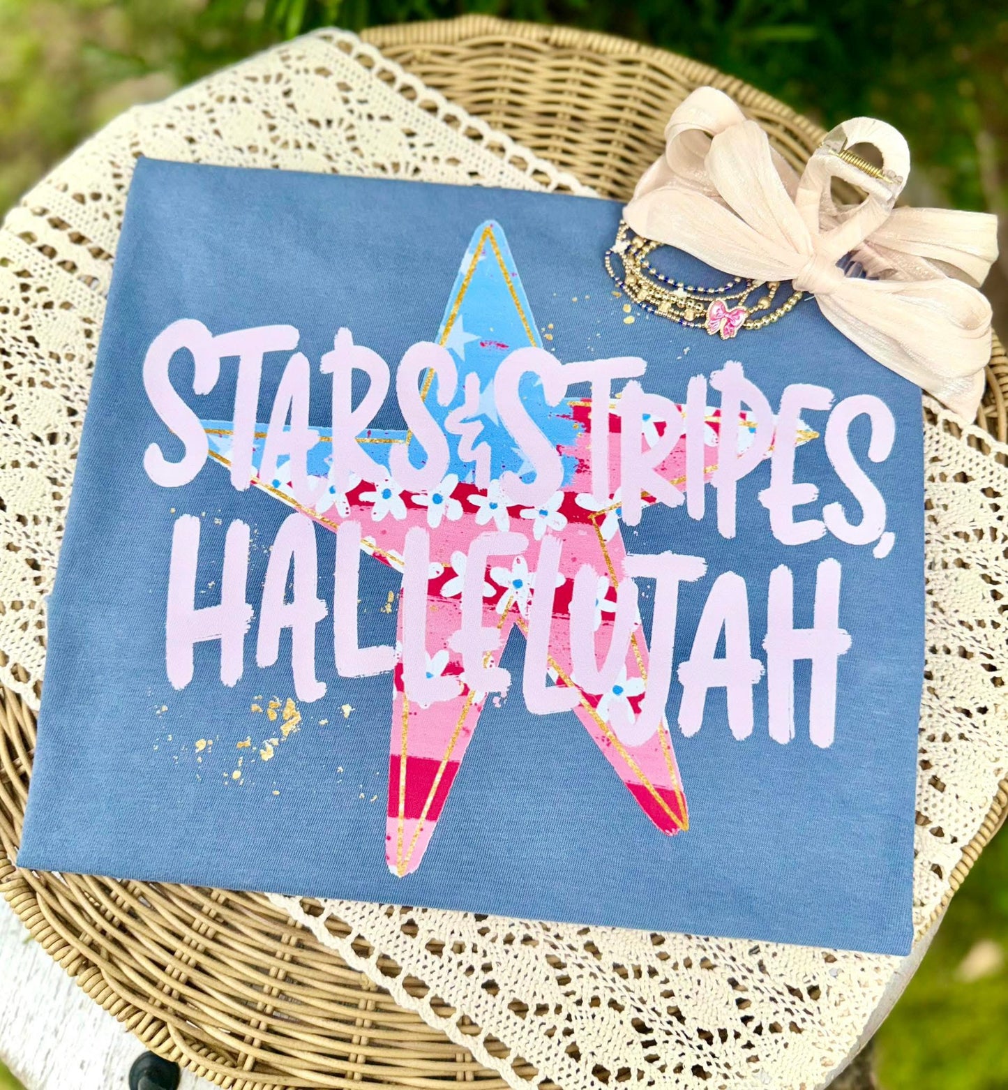 Stars and stripes hallelujah shirt, or sweatshirt