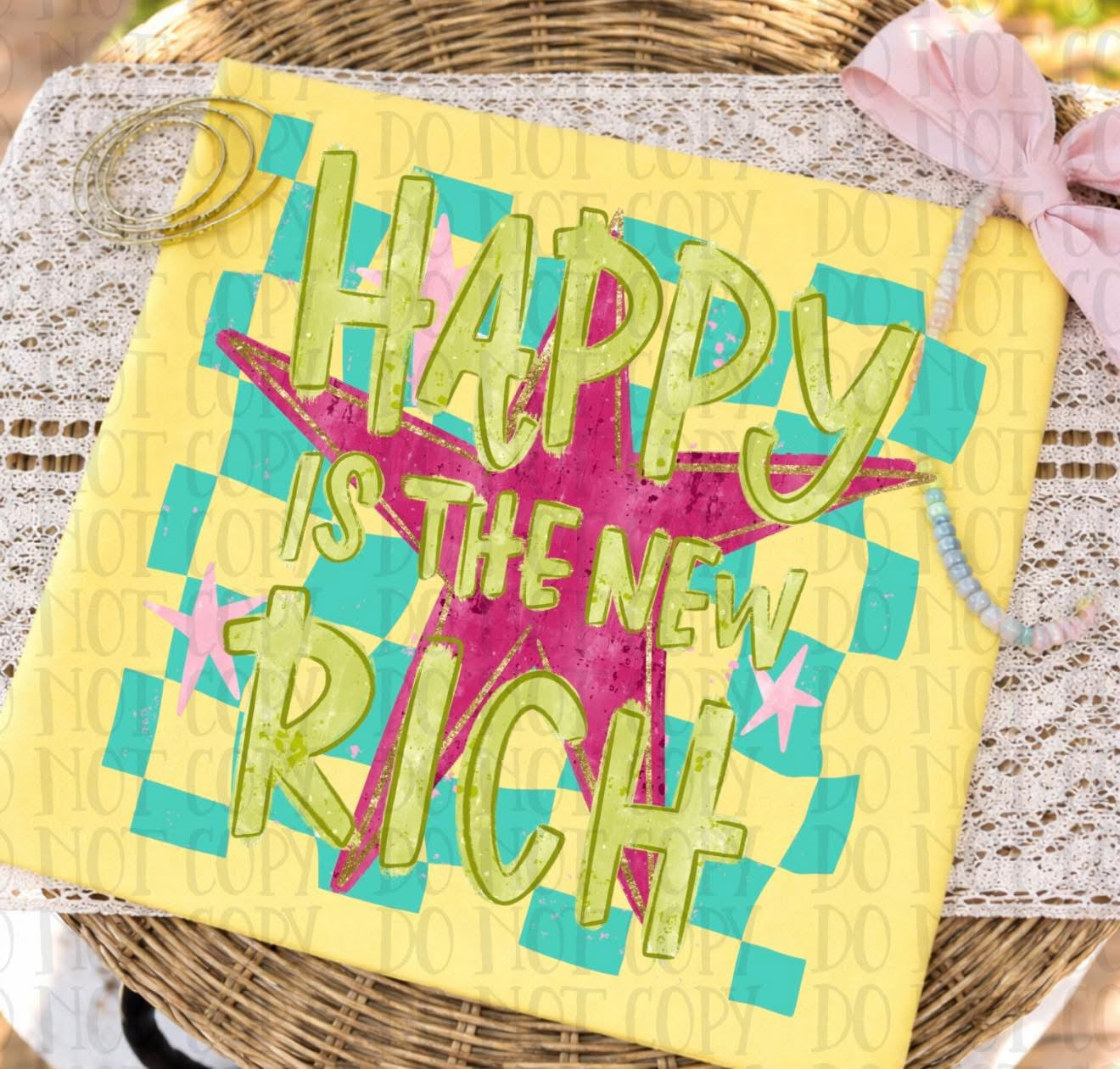Happy is the new rich T-shirt, or sweatshirt