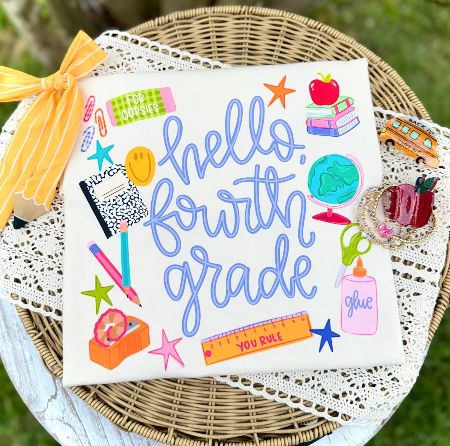 Hello grades pre K -5th T-shirt, or sweatshirt