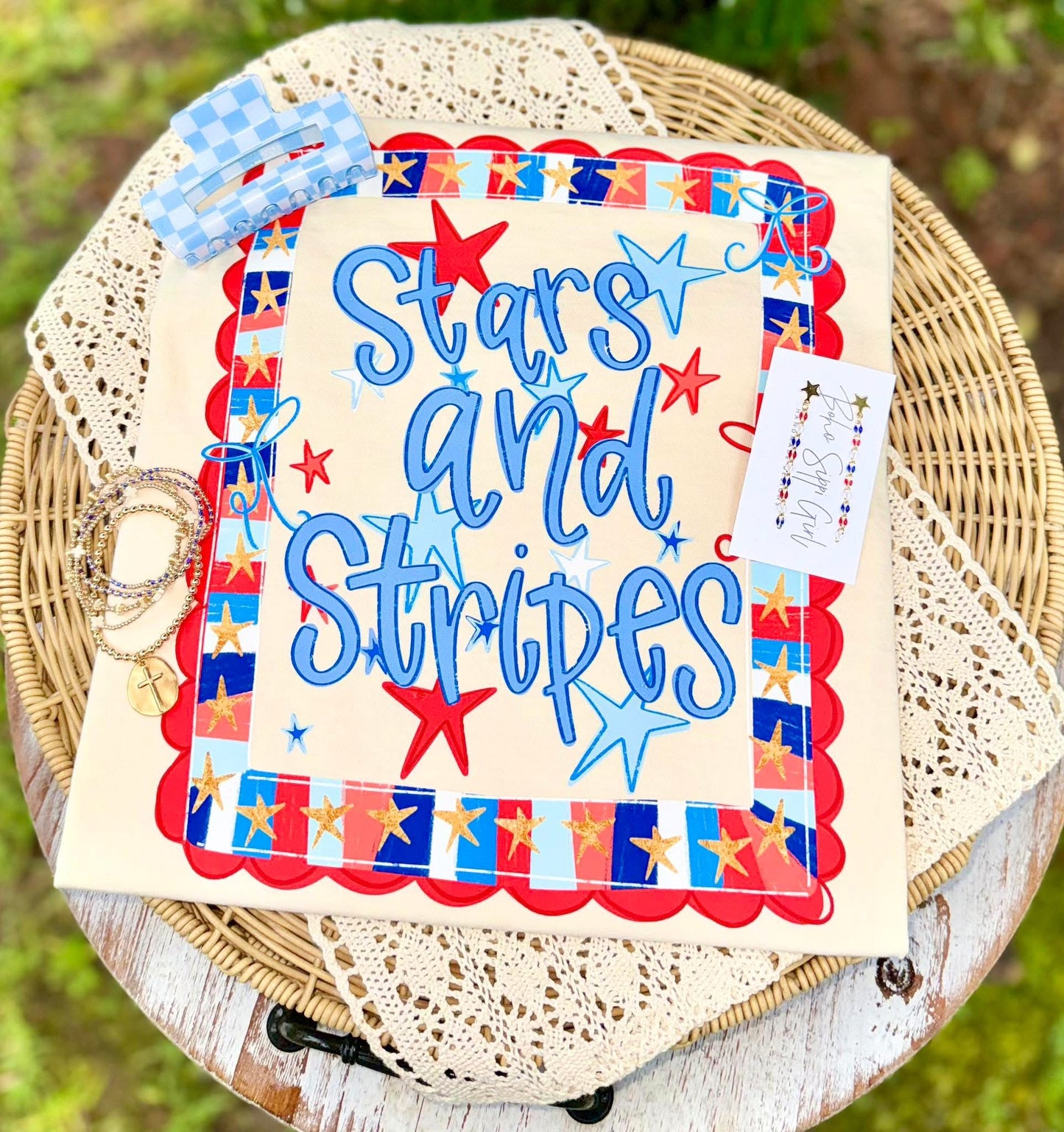 Stars & stripes T-shirt, or sweatshirt