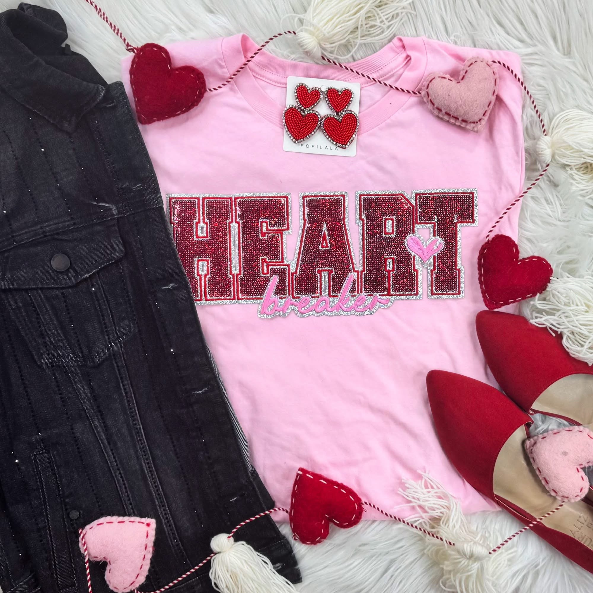 Real Sequin and/or chenille sweatshirt Valentine era!