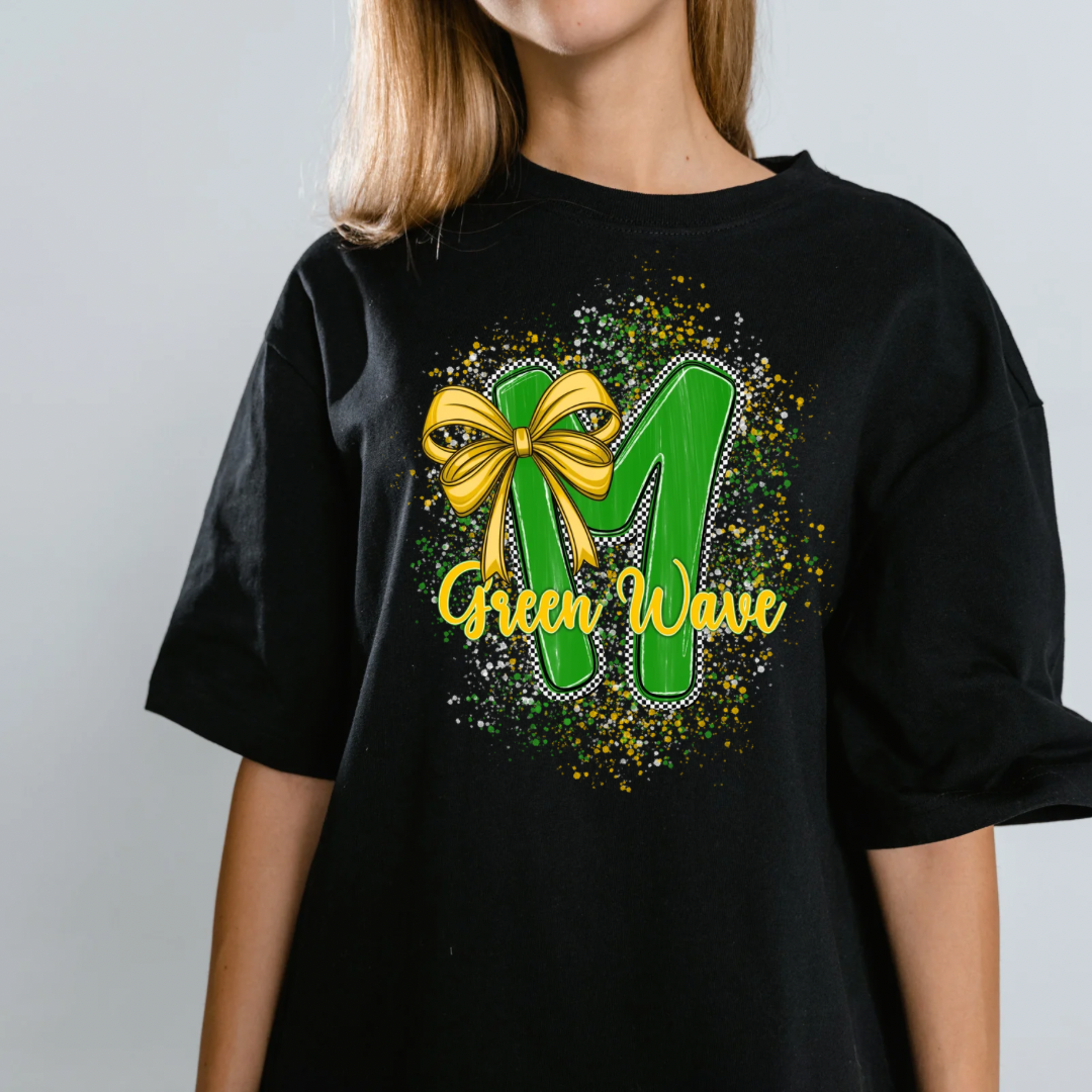 Hometown hype Green Wave T-shirt, or sweatshirt