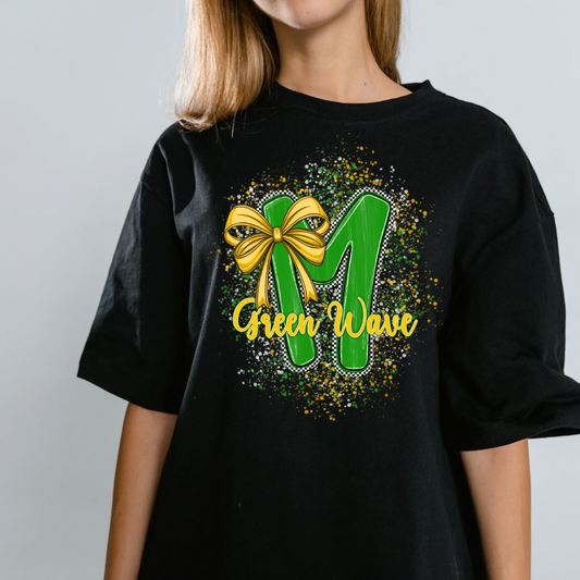 Hometown hype Green Wave T-shirt, or sweatshirt