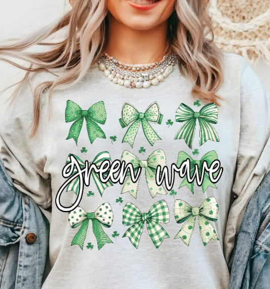 Green Wave St. Patricks day Tee, Tank or sweatshirt