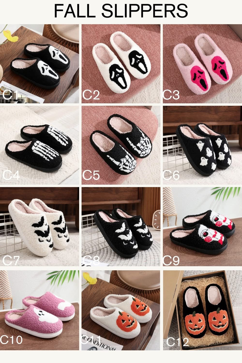 Comfy Halloween slippers ! Preorder!!!