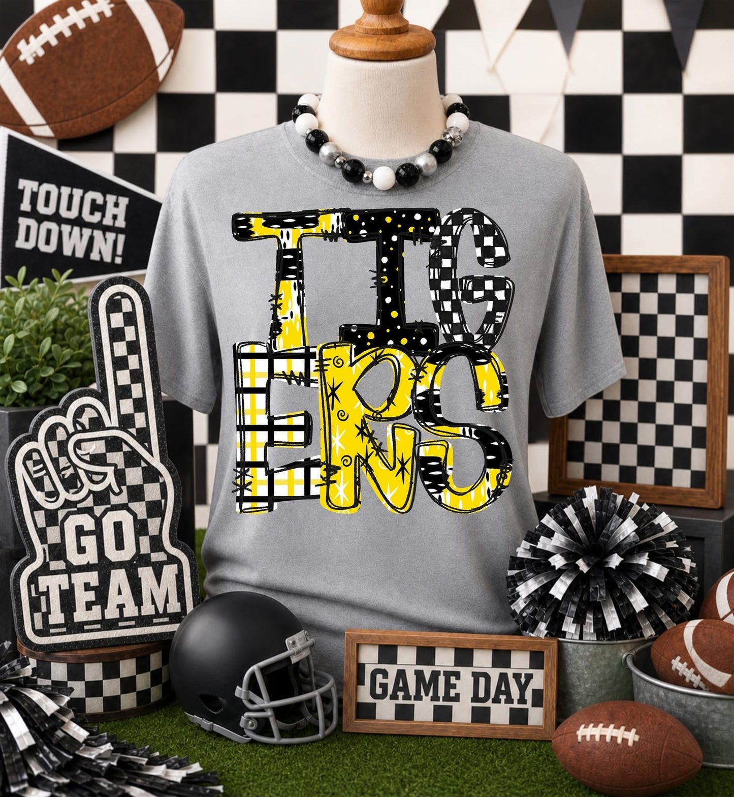 Game day Wildcat, Tigers, Indians mascot T-shirt, or sweatshirt