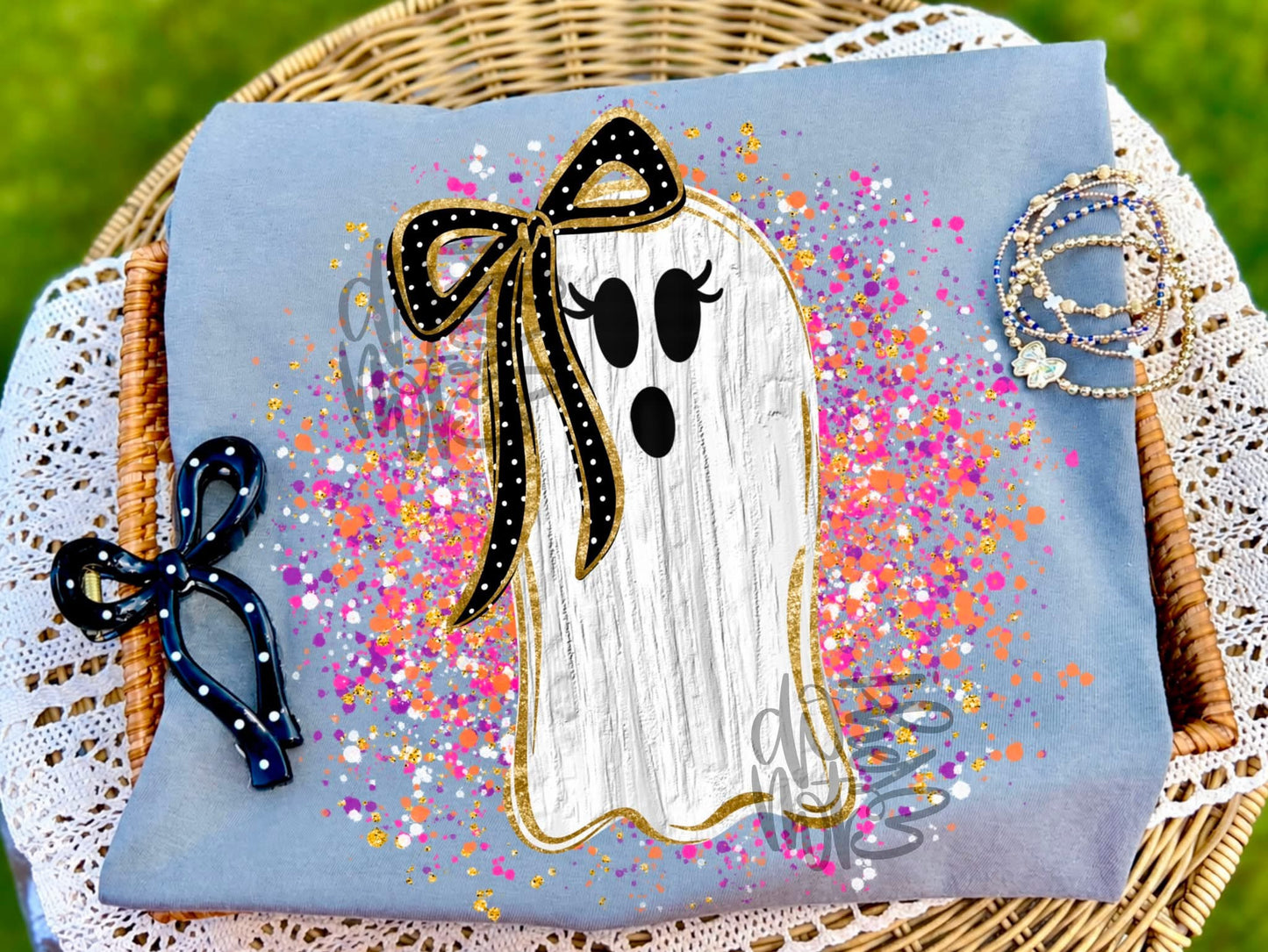 Girly ghost T-shirt, or sweatshirt