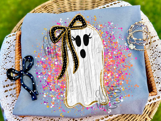 Girly ghost T-shirt, or sweatshirt