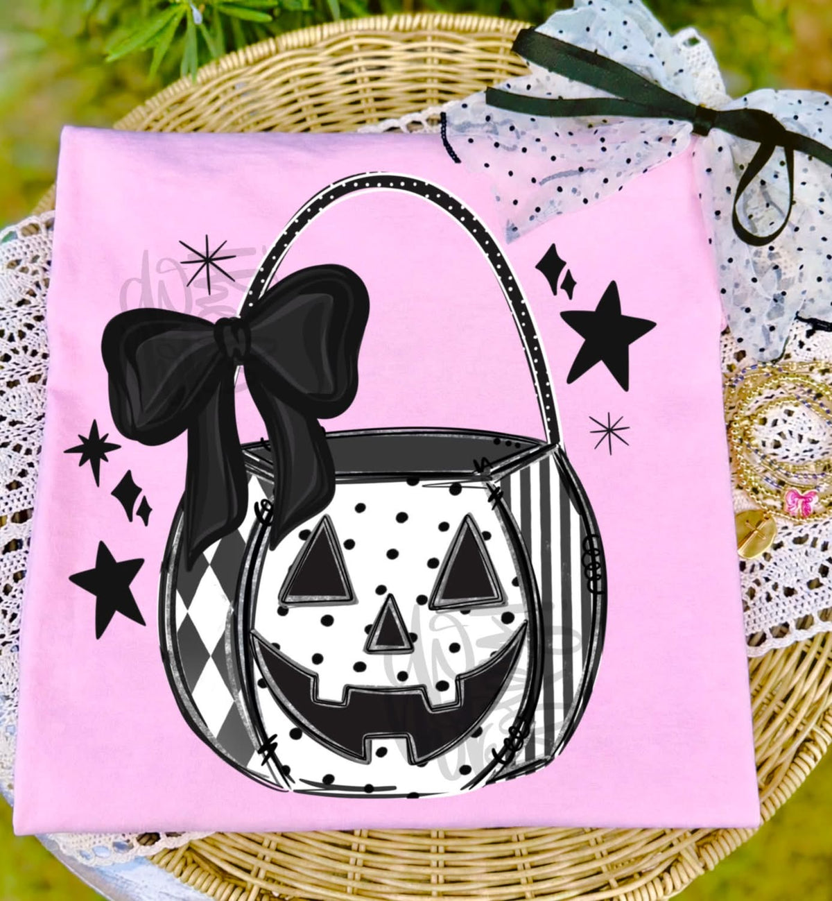 Black and white trick or treat T-shirt, or sweatshirt