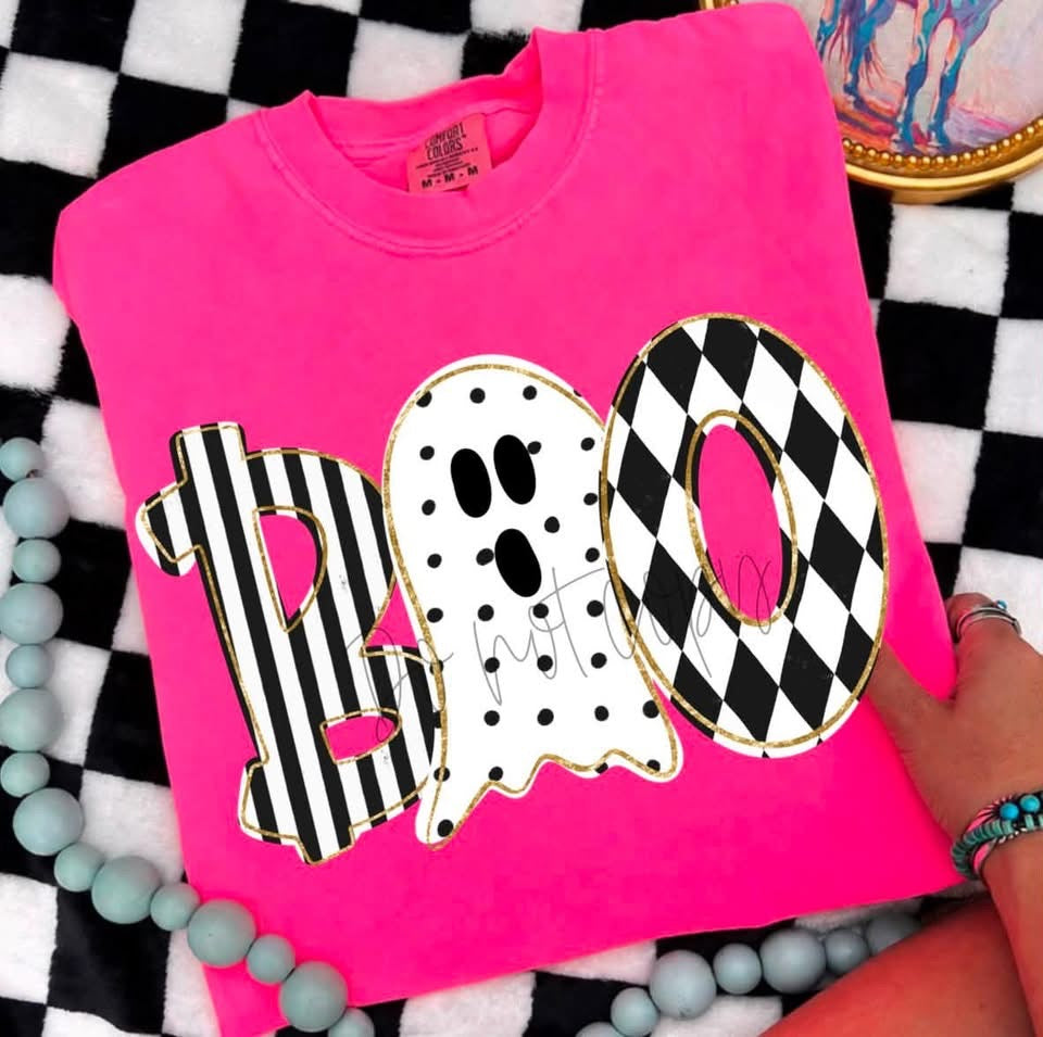 Boo (black and white) T-shirt, or sweatshirt