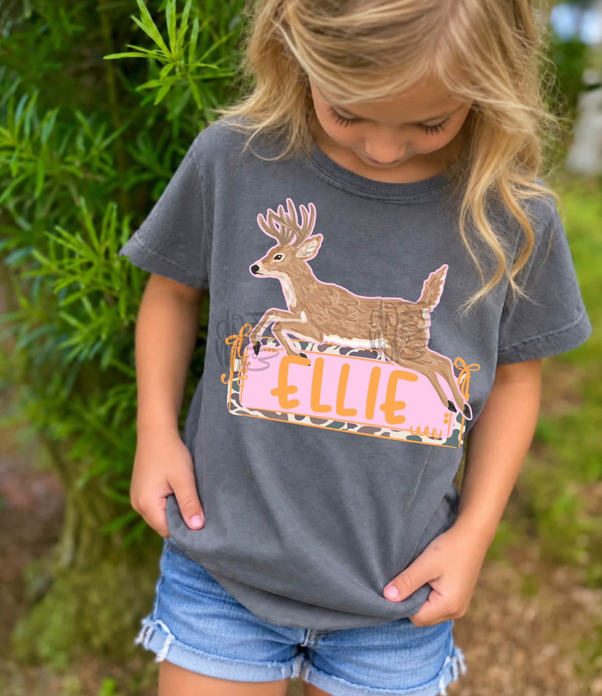 Deer name plates youth sizing T-shirt, or sweatshirt